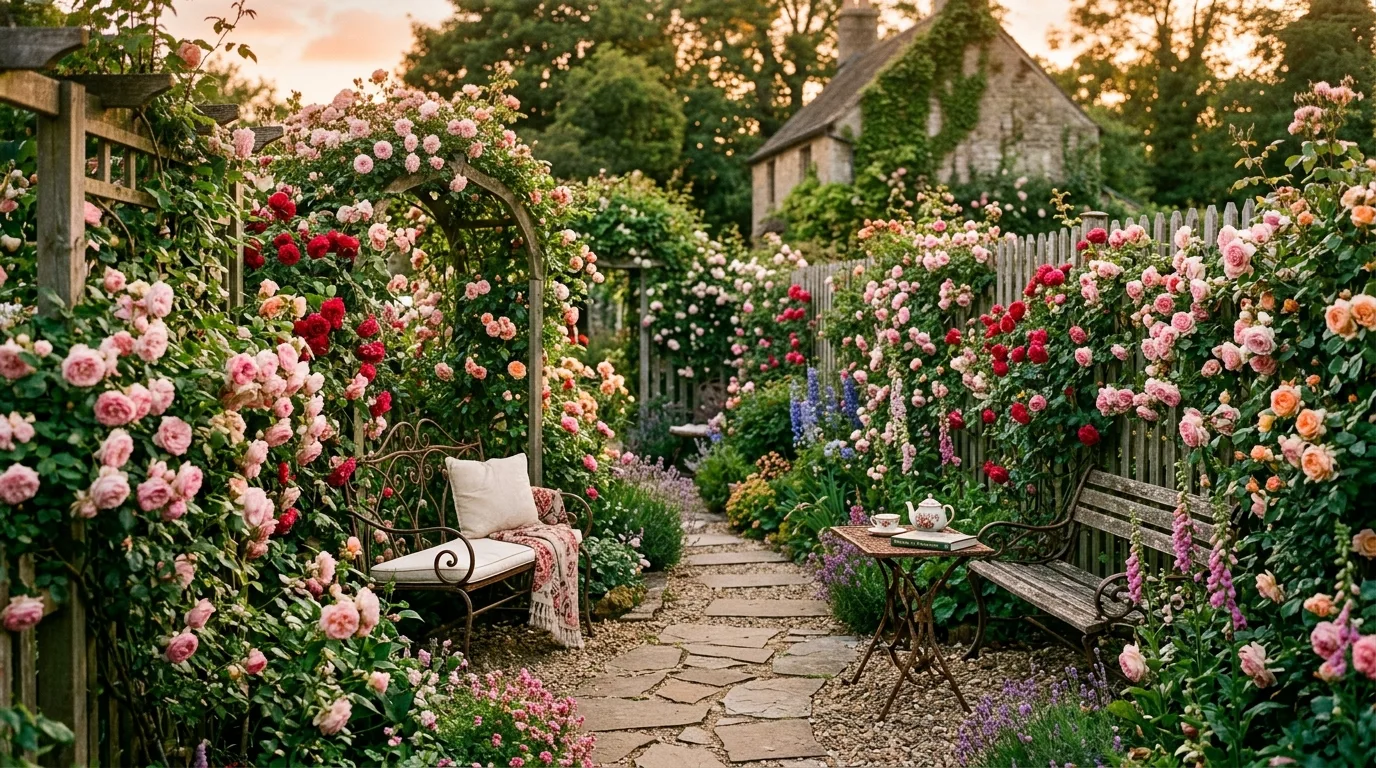 Cottage-Inspired Rose Planting